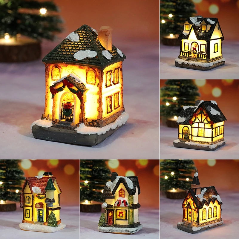 Christmas House Light Decoration – Battery-Powered Night Light