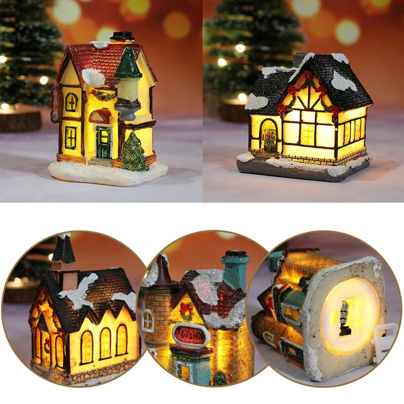 Christmas House Light Decoration – Battery-Powered Night Light