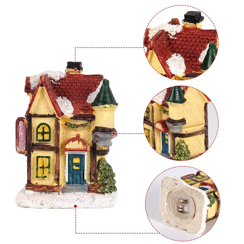 Christmas House Light Decoration – Battery-Powered Night Light