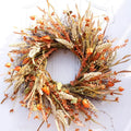 24-Inch Fall Harvest Gold Wheat Wreath