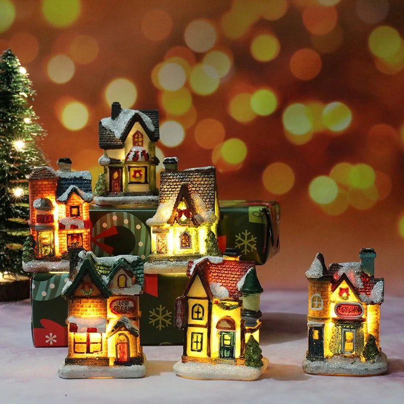 Christmas House Light Decoration – Battery-Powered Night Light