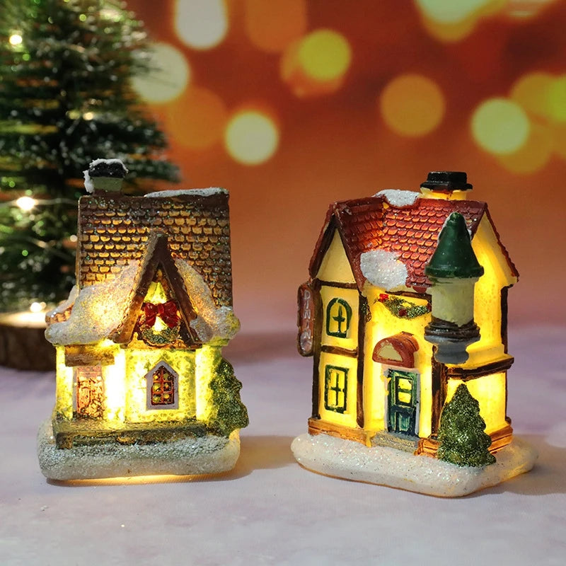 Christmas House Light Decoration – Battery-Powered Night Light