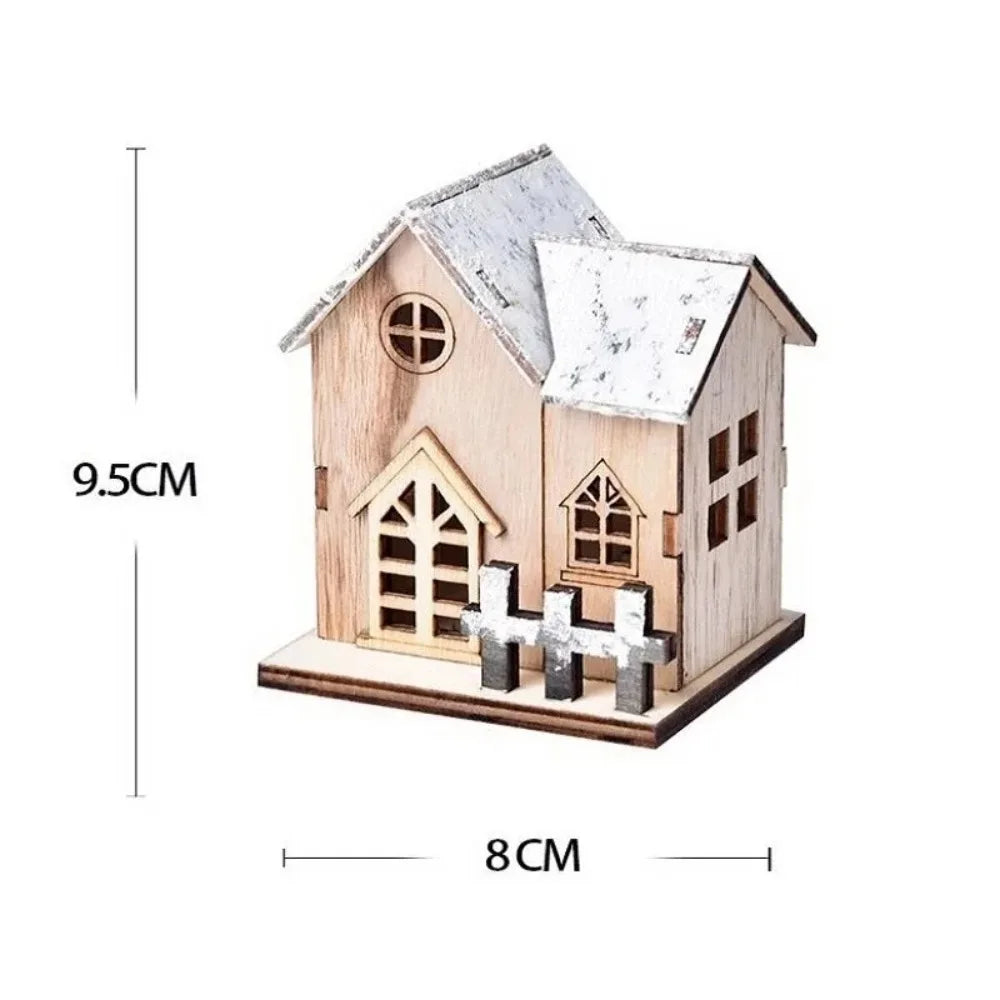 Christmas LED Wooden House Light – Christmas Decoration