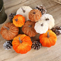 Artificial Velvet Pumpkins Decor