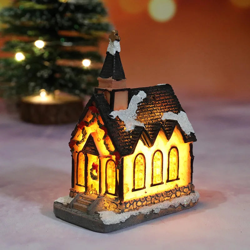 Christmas House Light Decoration – Battery-Powered Night Light
