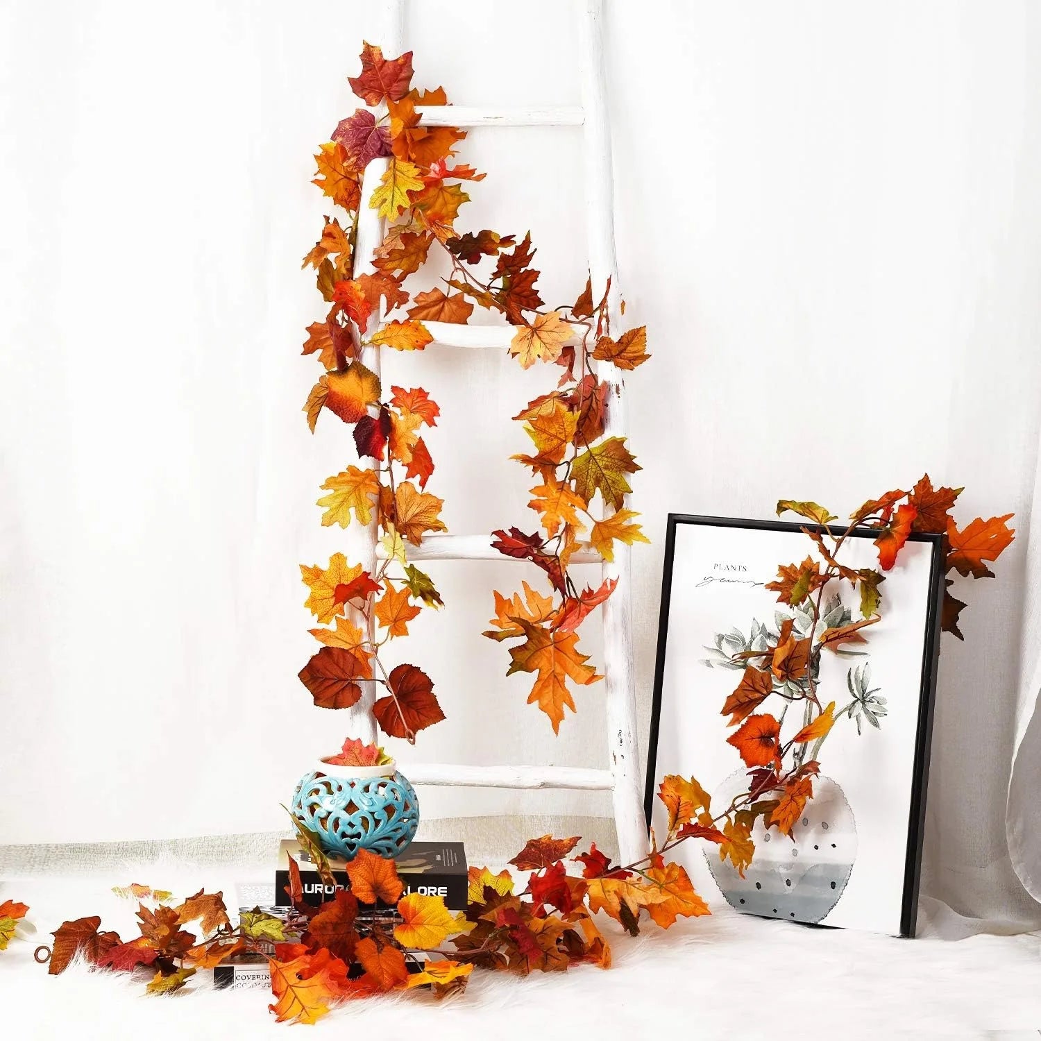 1.2M Autumn Maple Leaf Garland