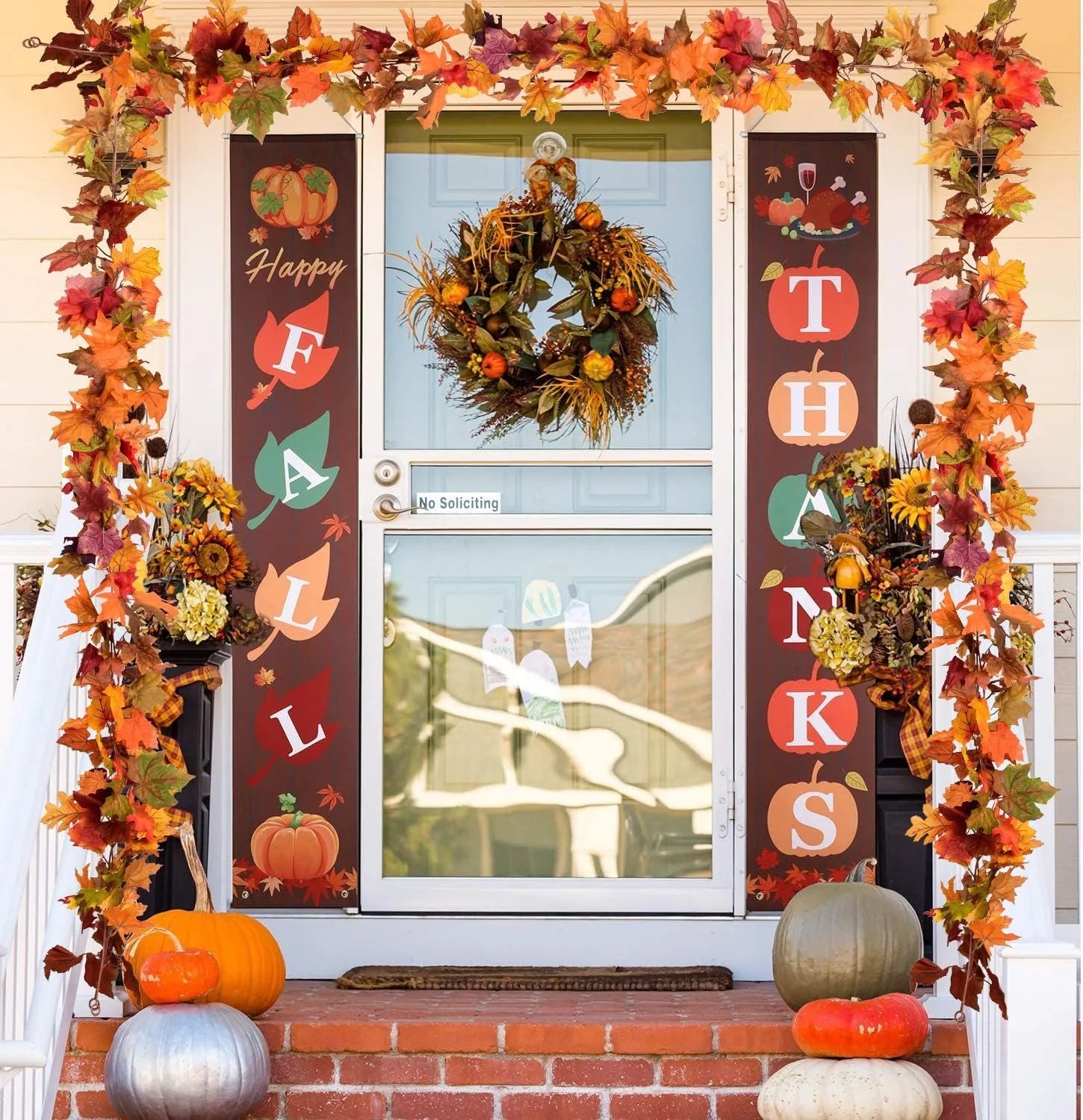 1.2M Autumn Maple Leaf Garland