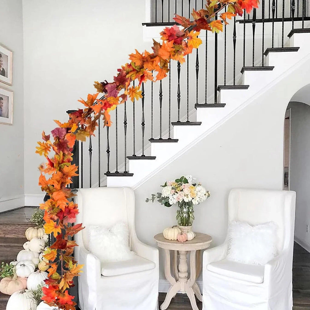 1.2M Autumn Maple Leaf Garland
