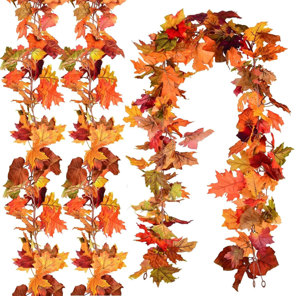 1.2M Autumn Maple Leaf Garland