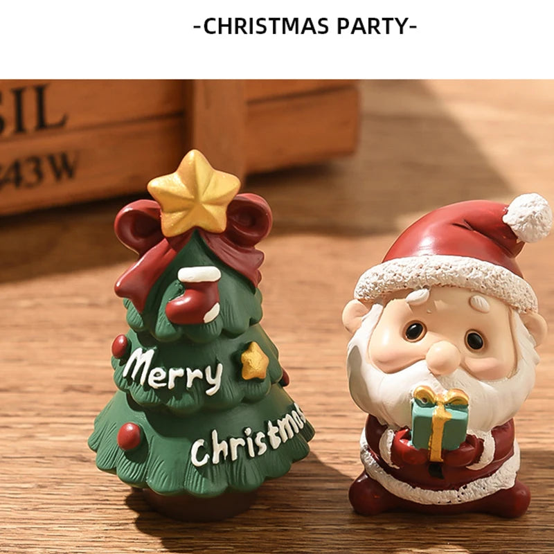 Christmas Resin Family Small Animal Ornaments