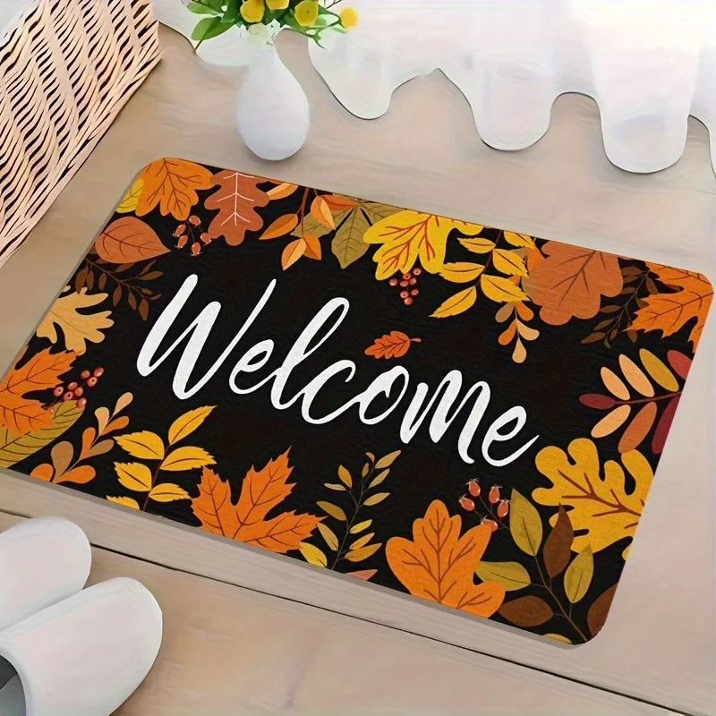 Autumn Maple Leaf Non-Slip Fall Floor Mat