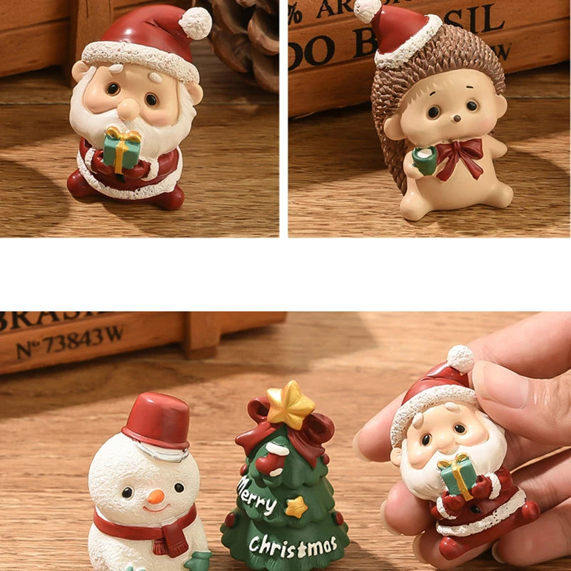 Christmas Resin Family Small Animal Ornaments