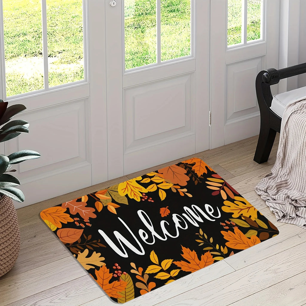 Autumn Maple Leaf Non-Slip Fall Floor Mat