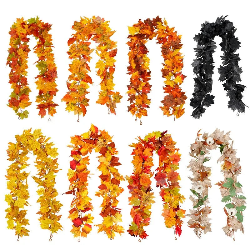1.2M Autumn Maple Leaf Garland
