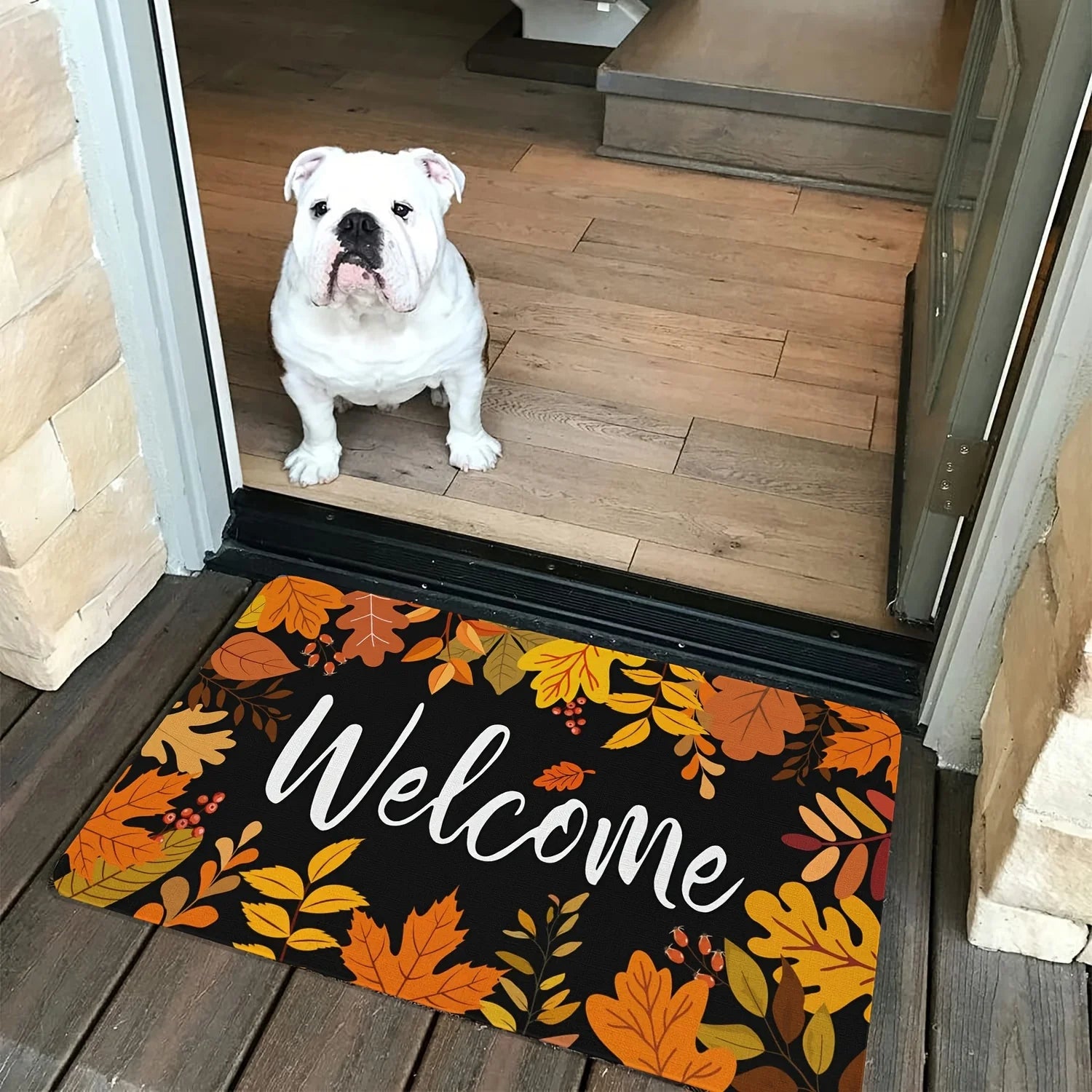 Autumn Maple Leaf Non-Slip Fall Floor Mat