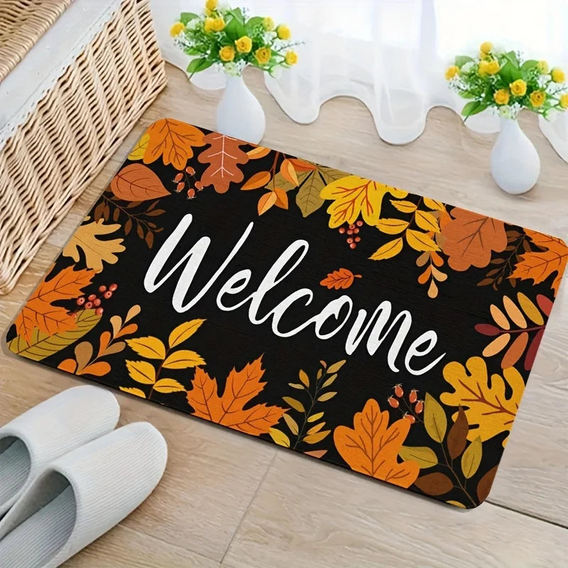 Autumn Maple Leaf Non-Slip Fall Floor Mat