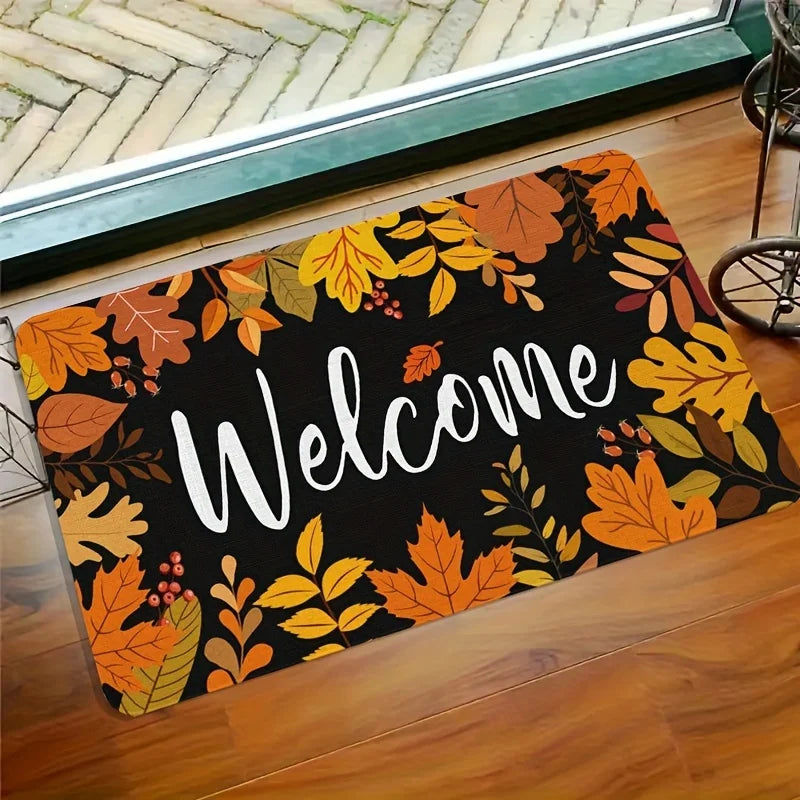 Autumn Maple Leaf Non-Slip Fall Floor Mat