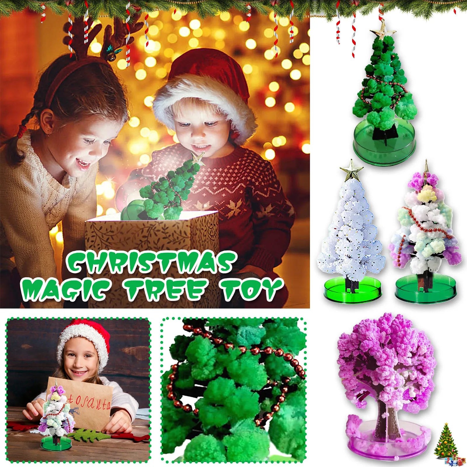 Magic Growing Christmas Tree Crystal Paper Decoration