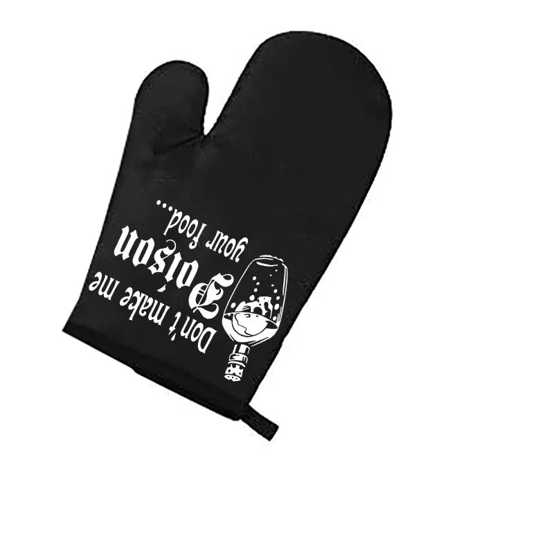 Funny Halloween Pot Holder & Oven Mitt