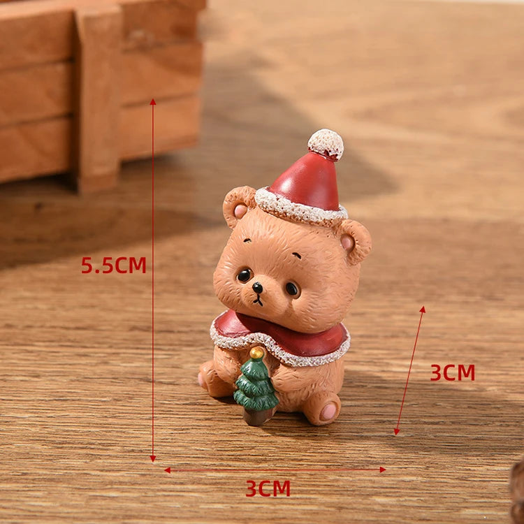 Christmas Resin Family Small Animal Ornaments